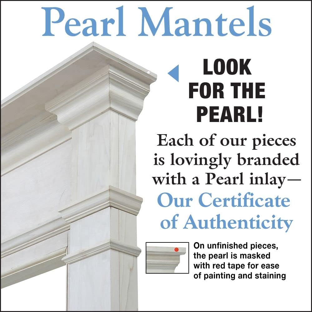 Bold Yet Unpretentious and Homey Wood Mantel Surround, 56", Unfinished