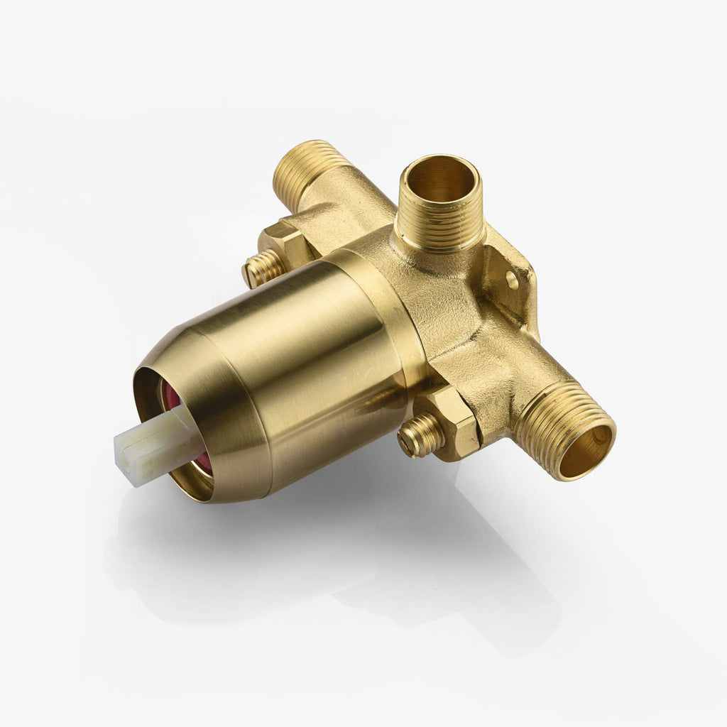 Shower Faucet Set Brushed Gold Single Handle, 8 Inches