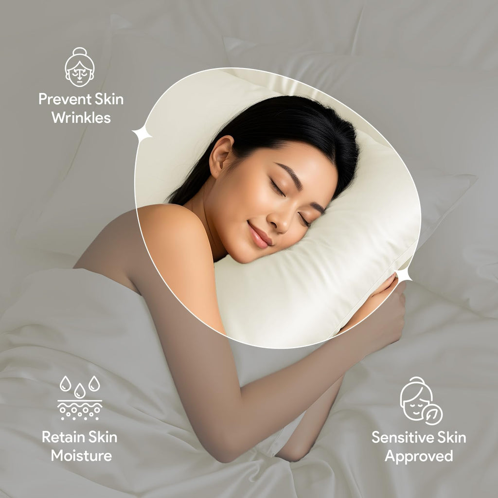 100% Viscose Derived from Bamboo Queen Sheets Set - Silky Soft Bedding, Cooling & Breathable Bedsheet for Hot
