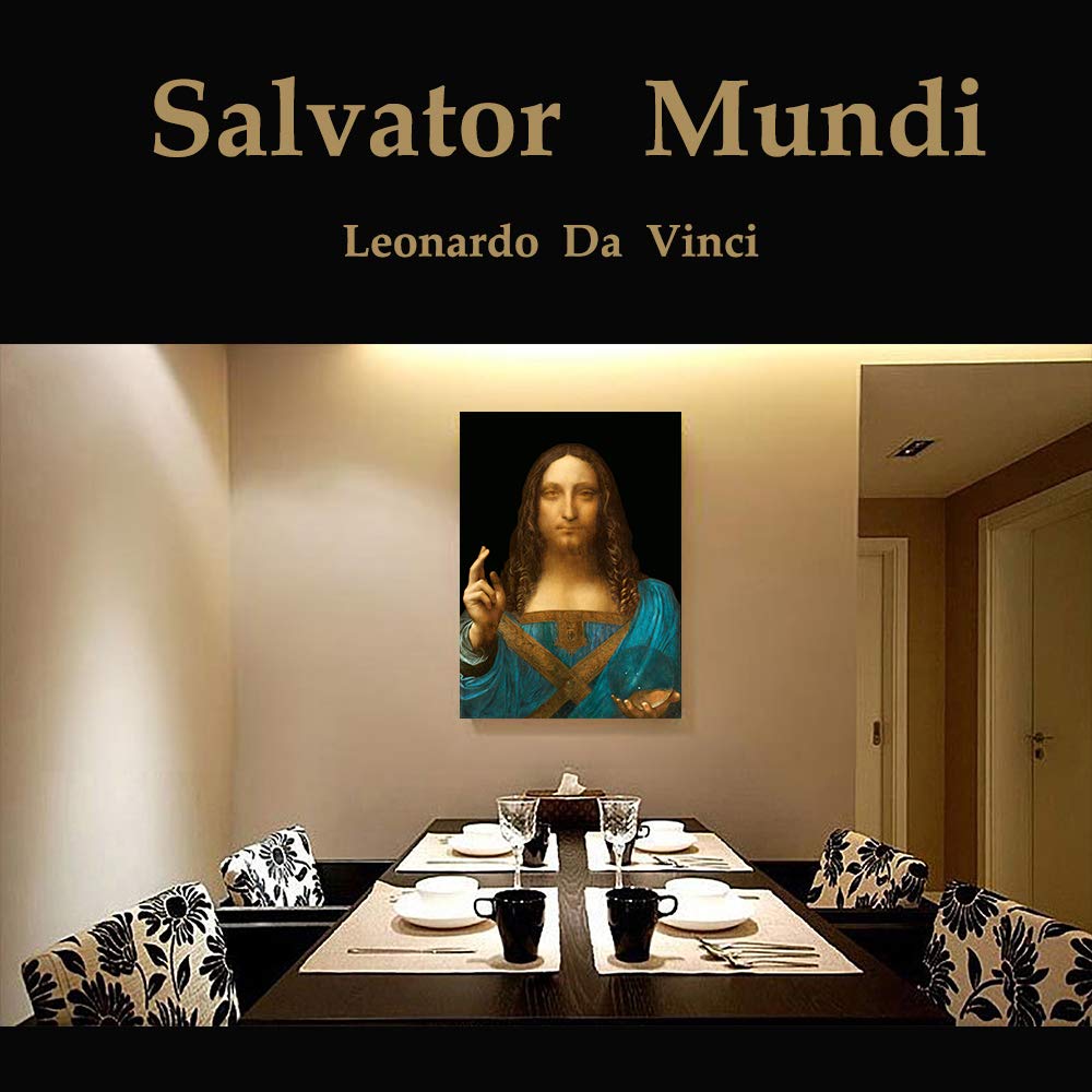 Salvator Mundi by Leonardo Da Vinci Oil Painting Reproduction Giclee Wall Art Canvas Prints