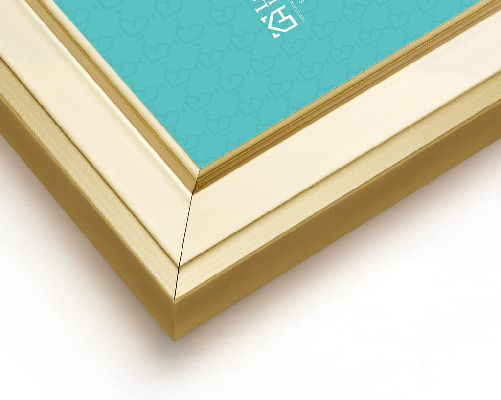 4x6 Picture Frames (6 Pc, Gold) Simple Designed Photo Frame with High Definition Glass for Wall Mount & Table Top