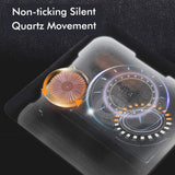 NIKKY HOME Gold Table Clock Silent Non-Ticking