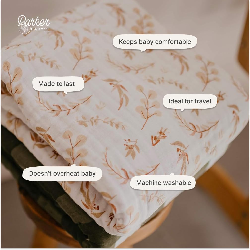 Baby Quilt Blanket & Tummy Time: Prairie Floral