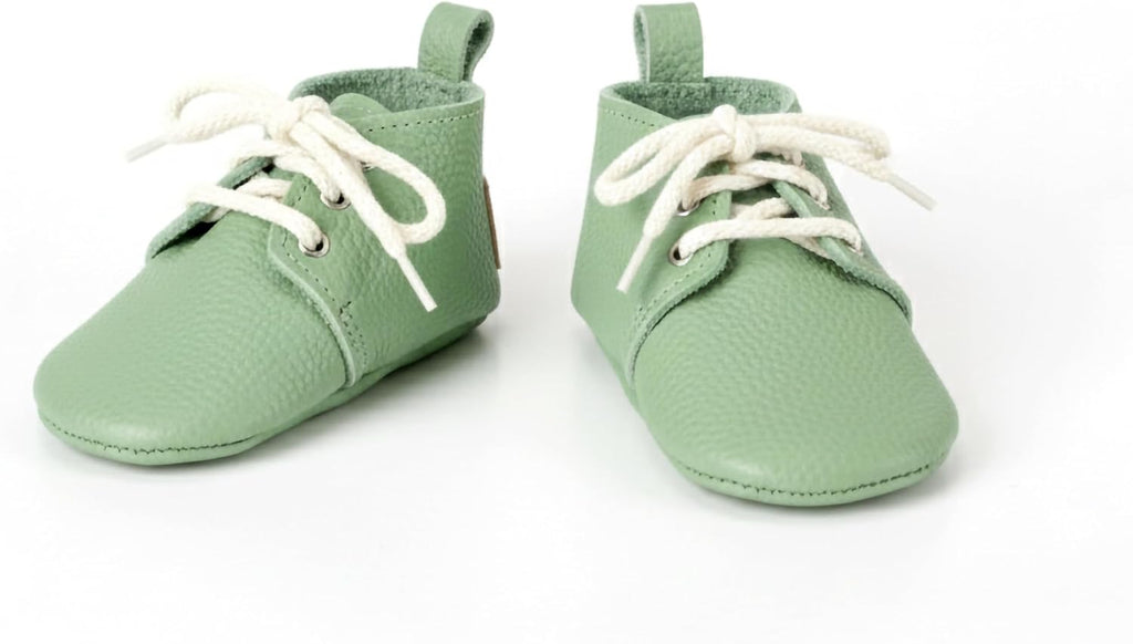 Leather Baby Moccasins Soft Sole Crib Shoes Barefoot Newborn Footwear Padded Insole Unique Baby Shower Breathable