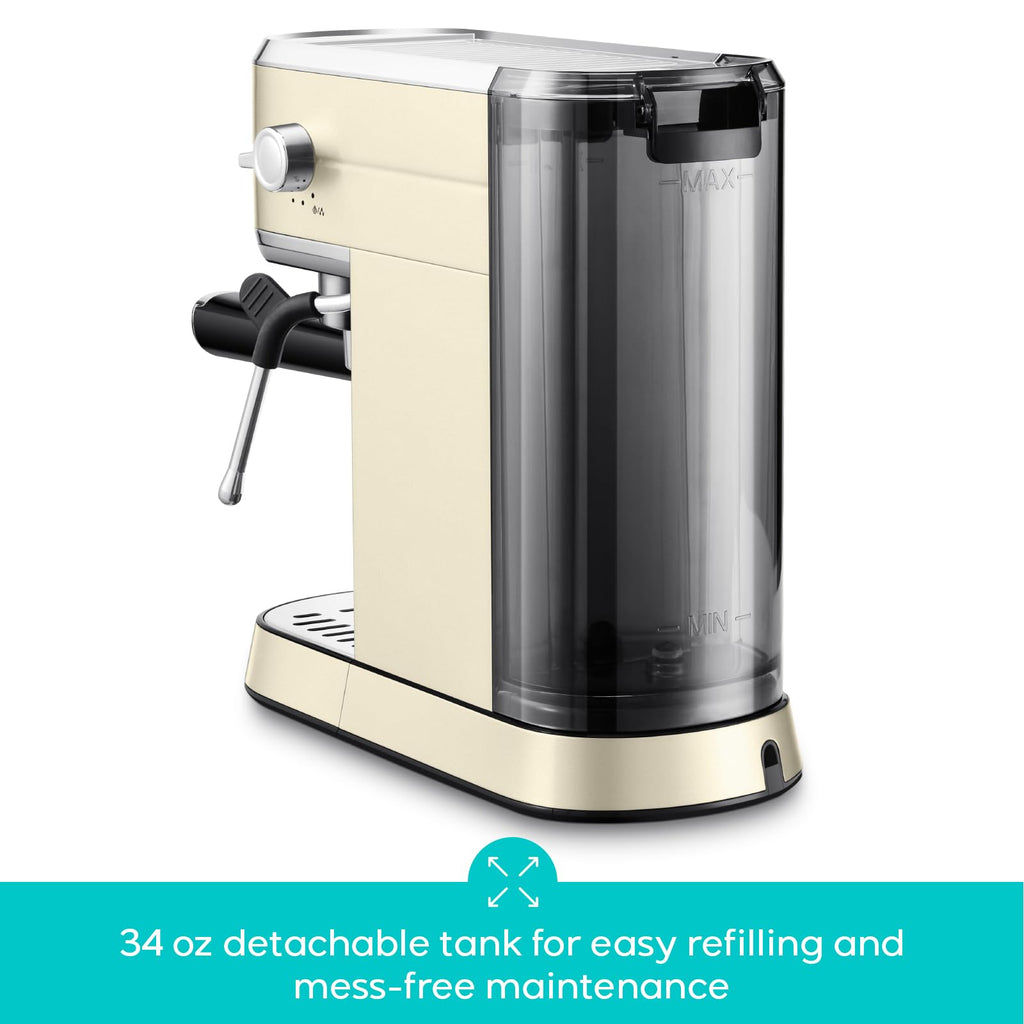 Espresso Maker, Compact Espresso Machine with Milk Frother