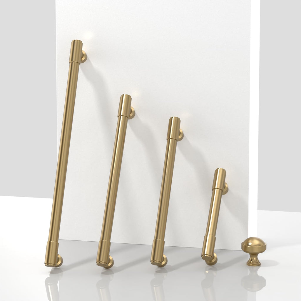 5 Pack Champagne Bronze Cabinet Knobs Single Hole Cabinet Pulls Round Kitchen Cabinet Knobs Drawer Knobs