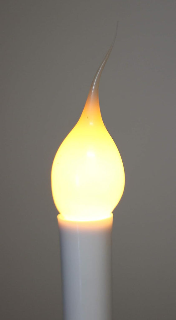 Country Style Incandescent Silicone Dipped Candle Light Bulbs ~ 5 Watt Pearlized Silicone, Gold Glow