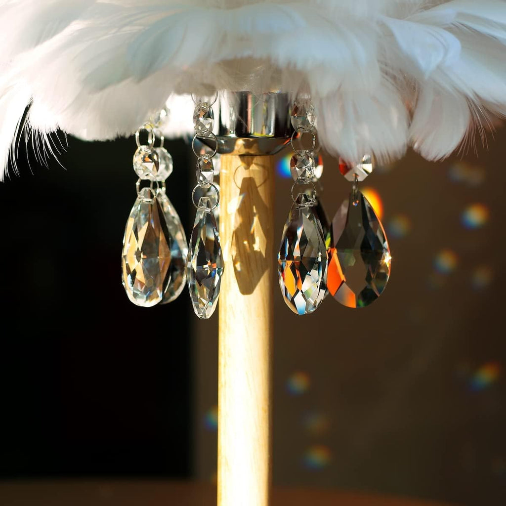 10pcs 63mm Teardrop Chandelier Crystals Replacement Part Clear - Crystal Prism Pendants Glass Beads