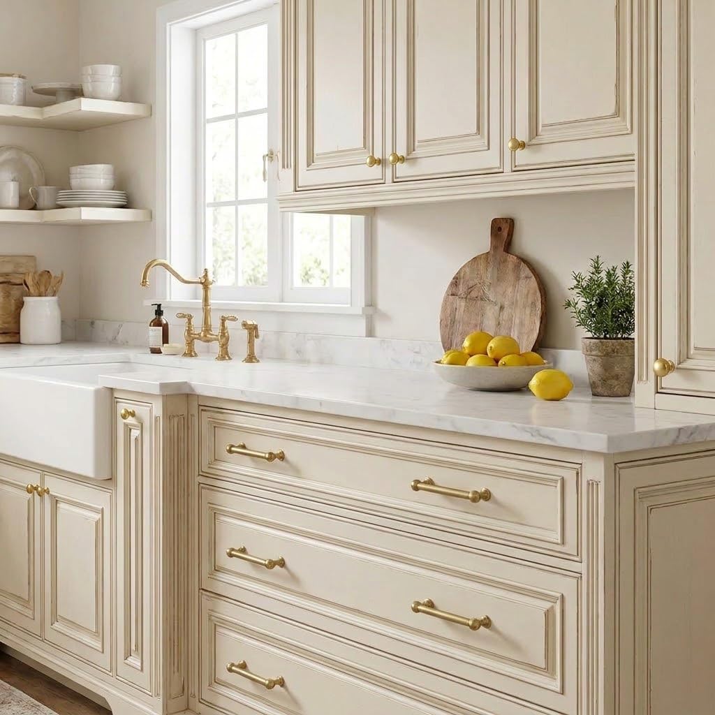 3.5 Inch 2 Pack Solid Kitchen Cabinet Handles Heavy Duty Cabinet Pulls Drawer Pulls Cabinet Hardware Kitchen Handles