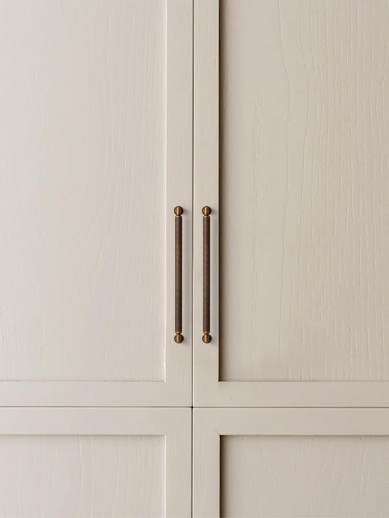 Cabinet Pulls Antique Brass 10" Hole Center 5 Pack