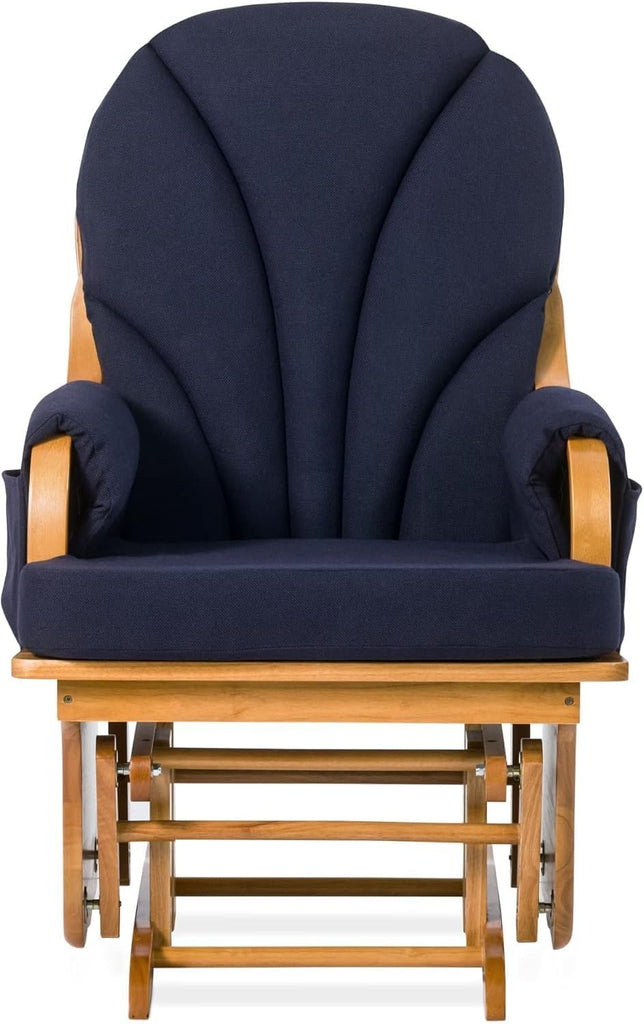 Wood Base Glider Rocker - Baby Feeding and Rocking Chair , Daycare Environment - Nursery Rocking Chairs with