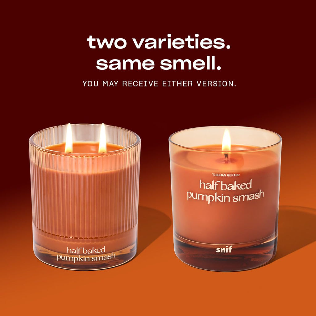 Half Baked Pumpkin Smash Non-Toxic Candle, Fall Scent, 8.5 oz