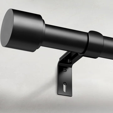 Black Curtain Rods for Windows 66 to 120 Inch