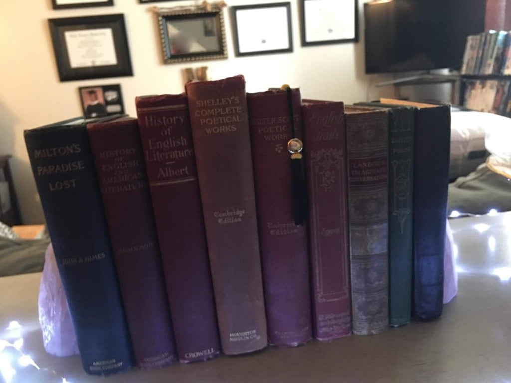 2 Pair Blue Agate Bookends & Rose Quartz Book Ends 4-6 lbs