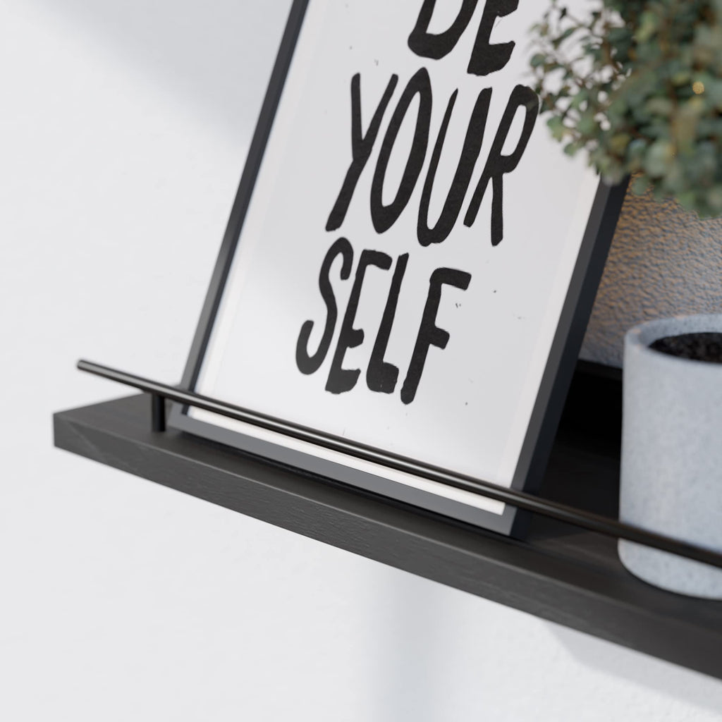 Floating Shelves for Wall Decor Set of 3, Black