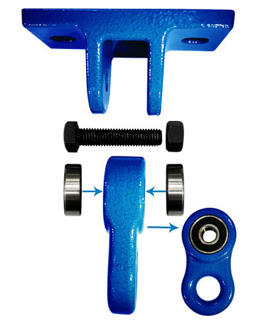 Heavy Duty Blue Swing Hangers Screws Bolts Included Over 5000 lb Capacity Playground Porch Yoga Seat Trapeze Wooden