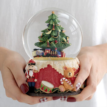 Lights Snow Globe Musical Christmas Music Box Gifts for Girl Women Daughter