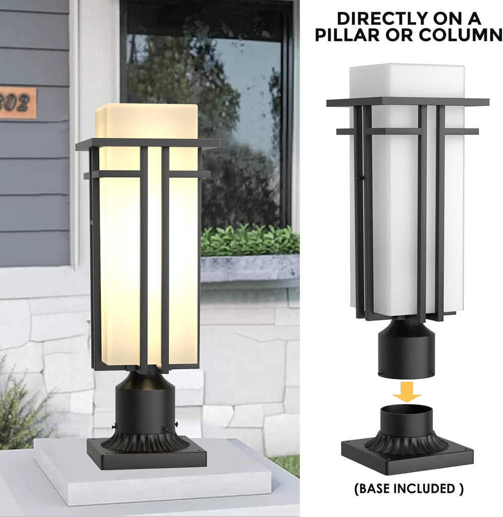 Outdoor Post Light Fixture - Aluminum Lamp Posts Outdoor Lighting