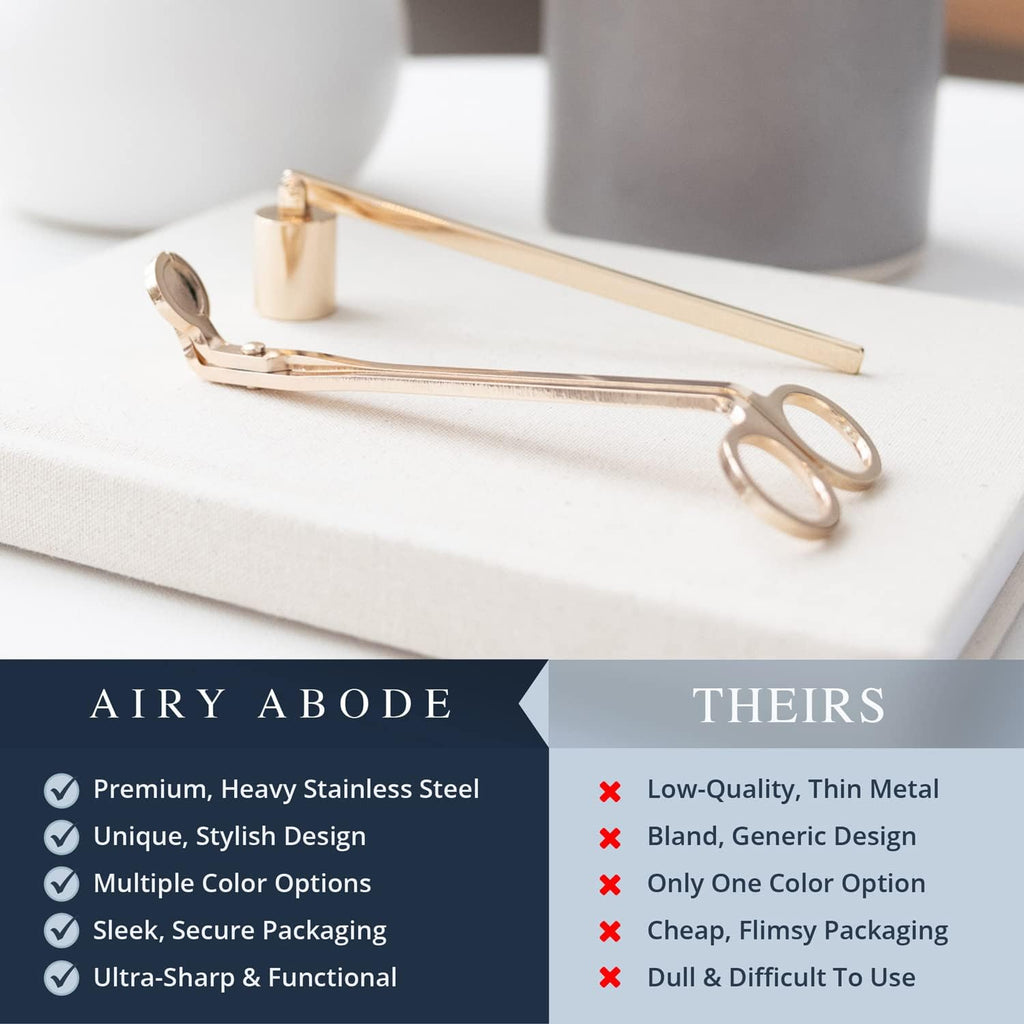 Candle Wick Trimmer and Candle Snuffer Accessory Set - Pick Your Color