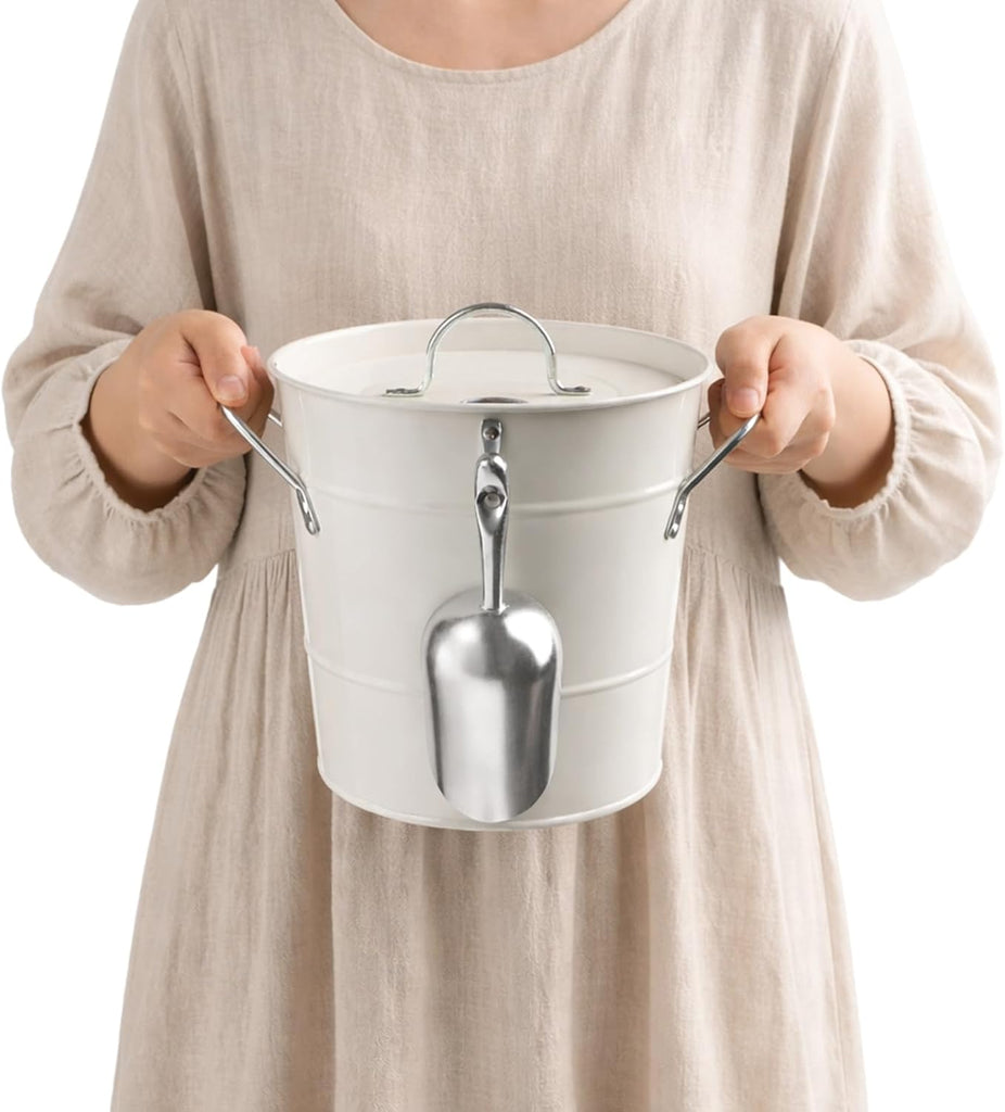 4L Ice Bucket with Lid, Double Wall Insulated Wine Bucket