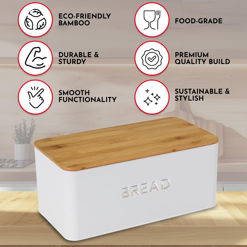 Countertop, Homemade Bread - Bamboo Cutting Board Lid