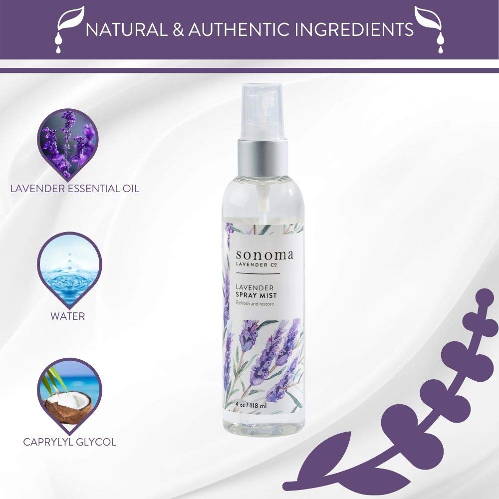 Spray Mist, Pillow Spray for Rejuvenating Sleep, Containing Lavender Essential Oils 4oz