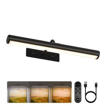 16inch Picture Lights for Wall, 6000mAh Rechareable with Remote