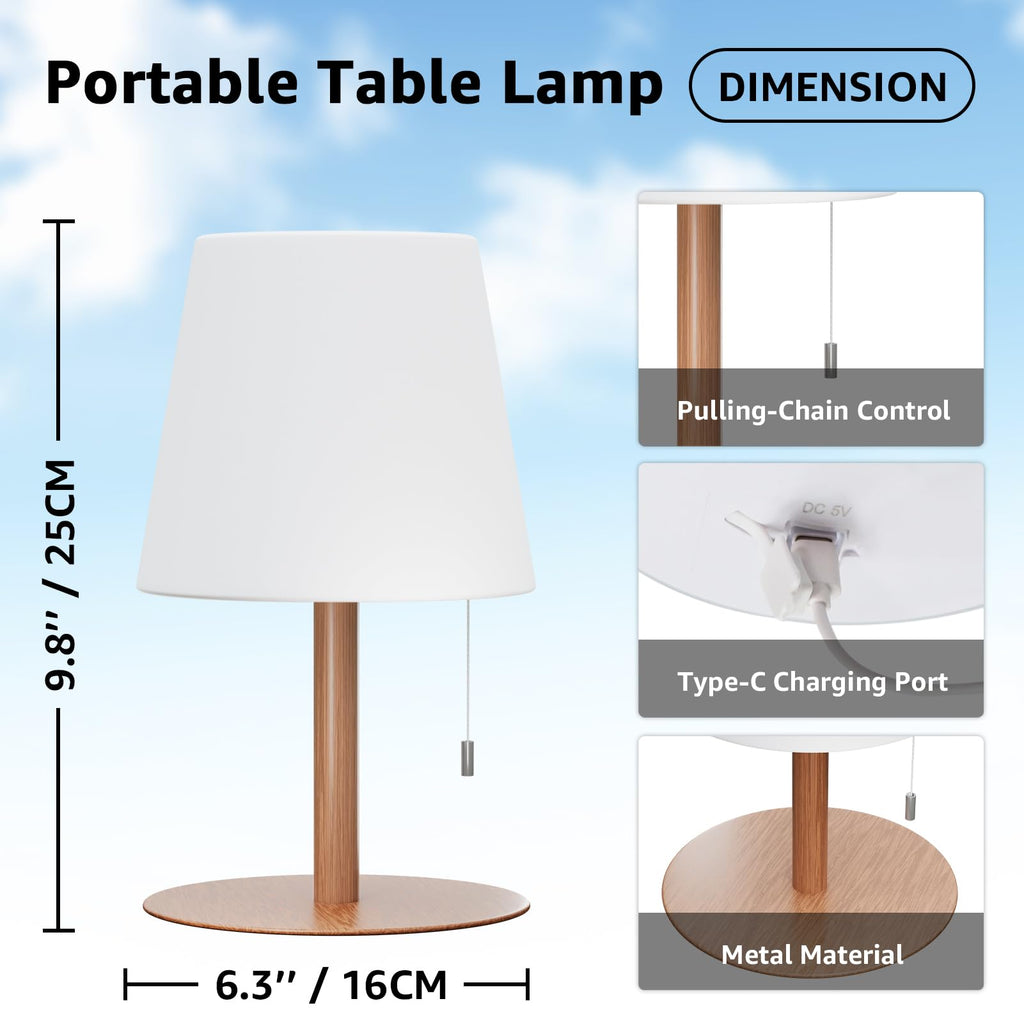 Shower Lamp Rechargeable Cordless Light Waterproof Spa