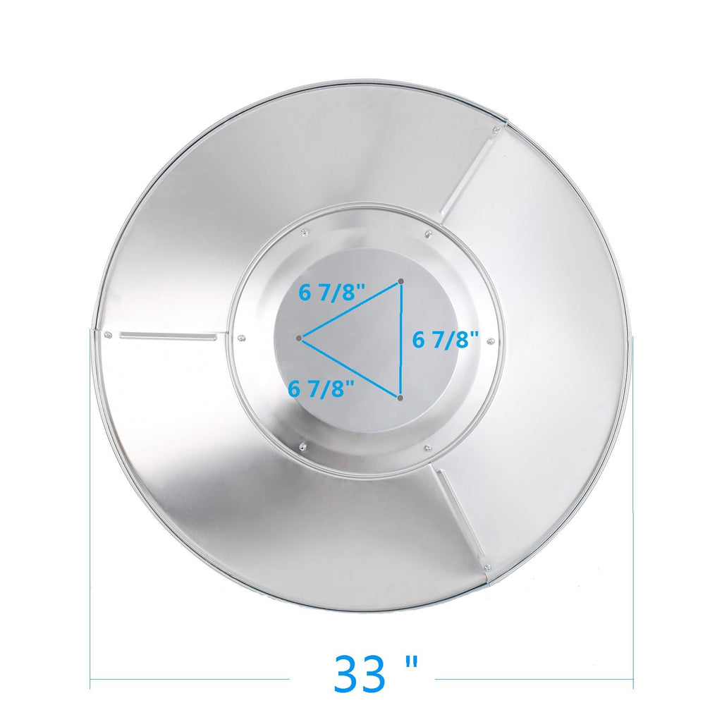 2 Units Patio Heater Reflector Shield, Aluminum Heat Reflector Shield Top for Propane Outdoor Heaters, Dome