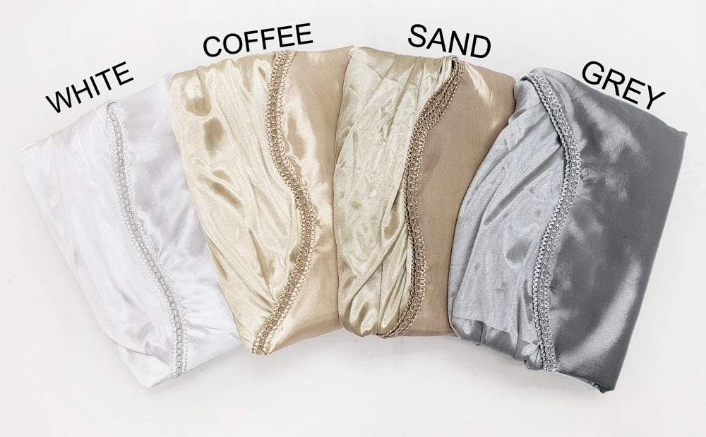 Valarie Fancy Window Valance. 54 x 18. Taffeta Fabric with Soft Satin Swag. Add Some Royal luxruy Accent to Your