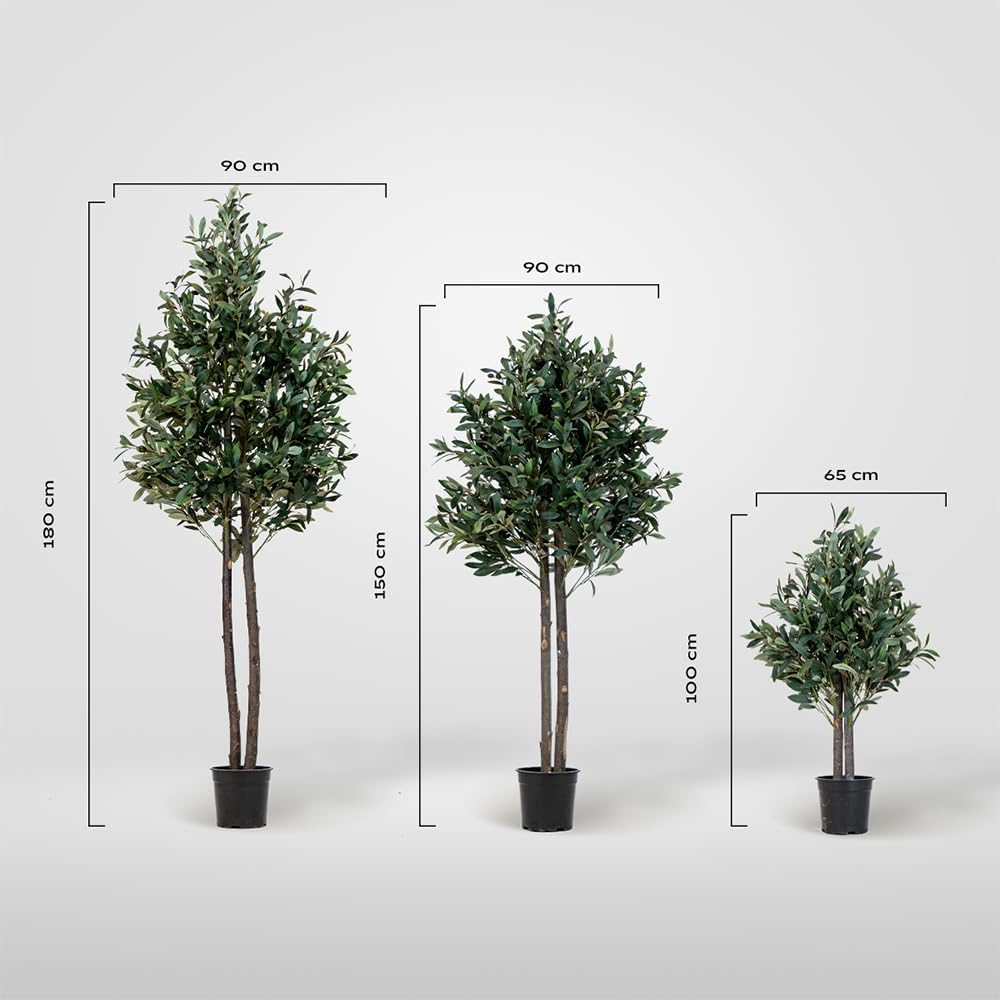 Fake Olive Tree 5 FT Lifelike Faux Plant Decor