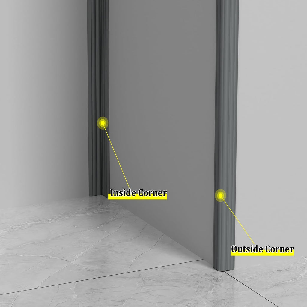 Wall Corner Protector Trim, 20 Feet Flexible Inside & Outside Guard, Peel and Stick Molding, Self-Adhesive Strip for