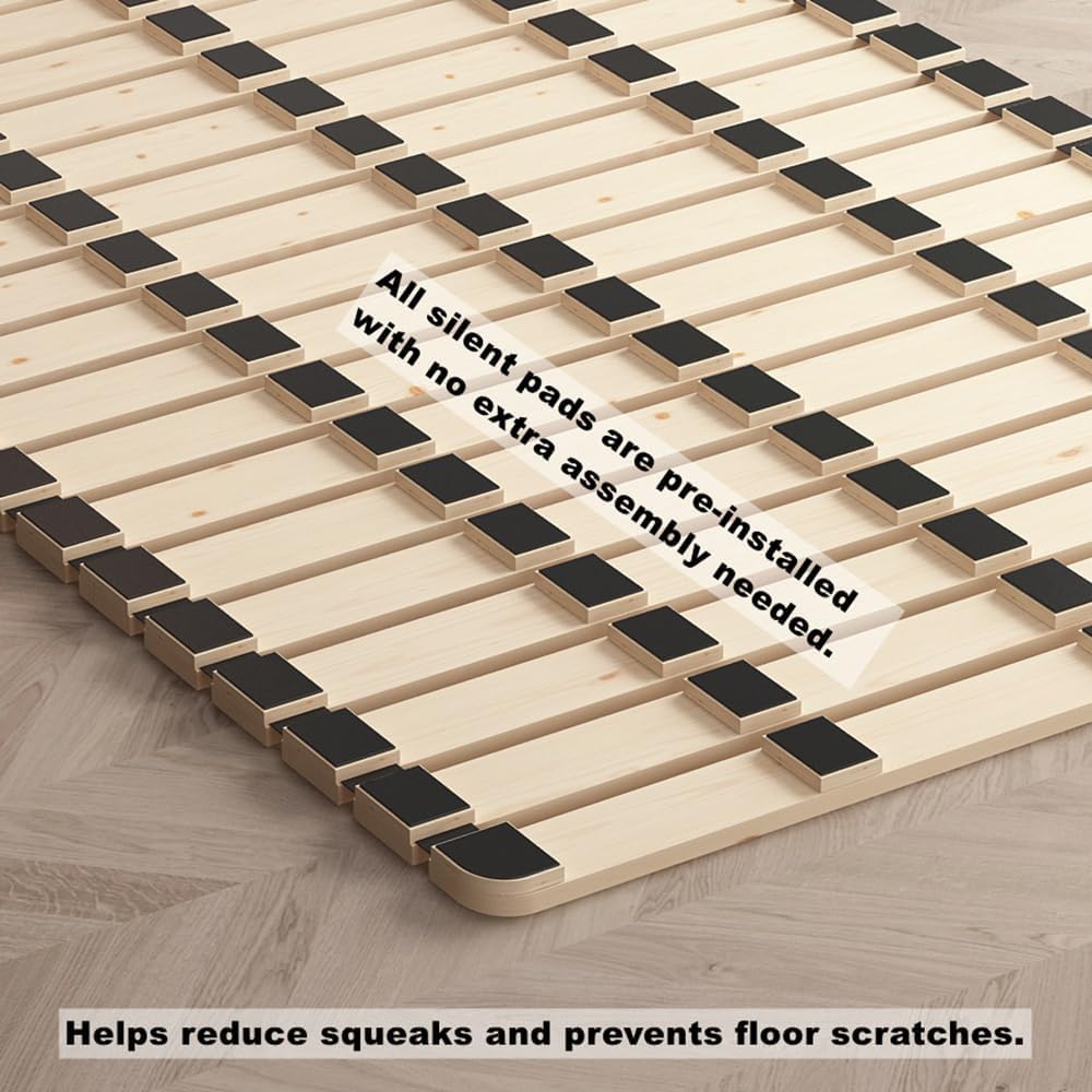 Foldable Floor Bed Frame for Japanese Futon Mattress