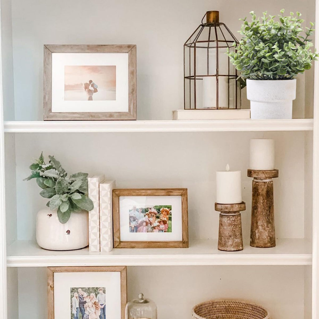 Small Fake Eucalyptus Potted Plants, Plastic Pot
