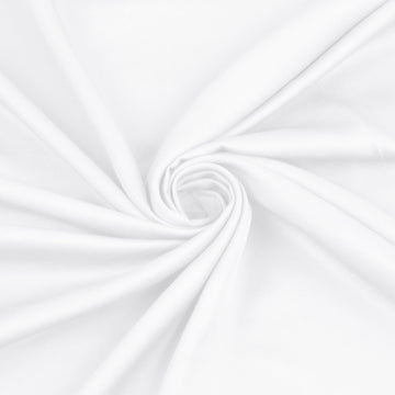 White 100% Rayon Derived from Bamboo Fabric, 1Yd x 56In