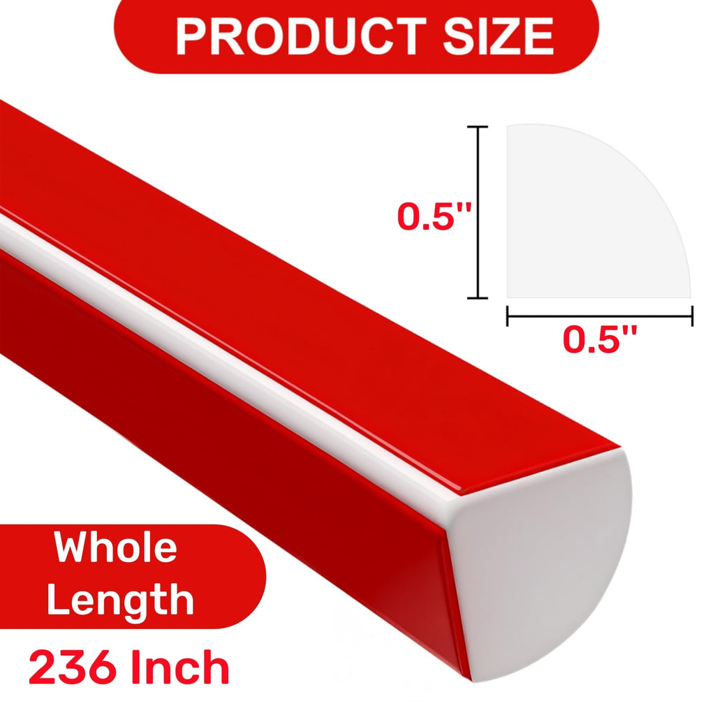236 Inch Flexible Quarter Round Molding, Self Adhesive