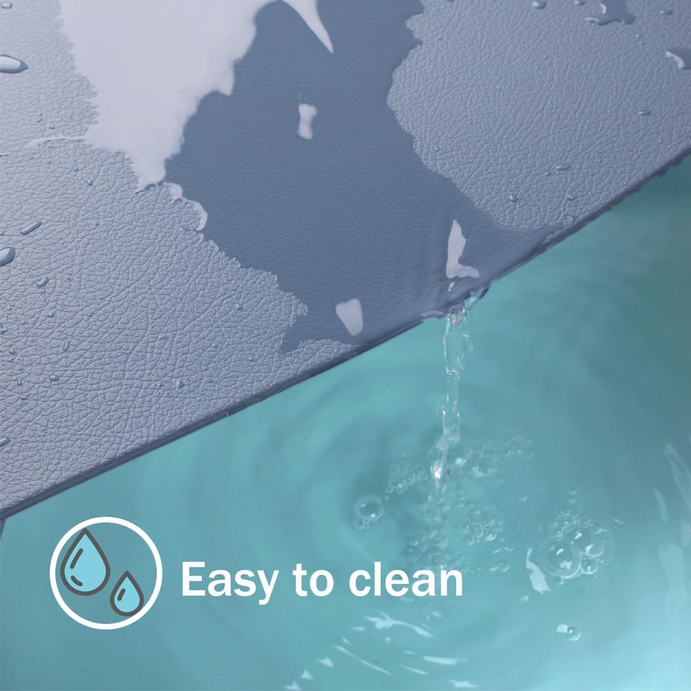 PVC Heat Resistant Placemats, Waterproof Wipeable Floor Place Mats, Non-Slip Easy Clean Table Mats Table - Set of 4