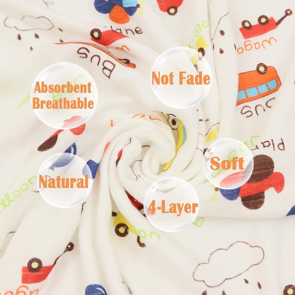 Coral Red Muslin Baby Blanket, Ultra Soft Hypoallergenic Baby Quilts, Unisex Baby Swaddle Wrap, Oversized 43 X 45
