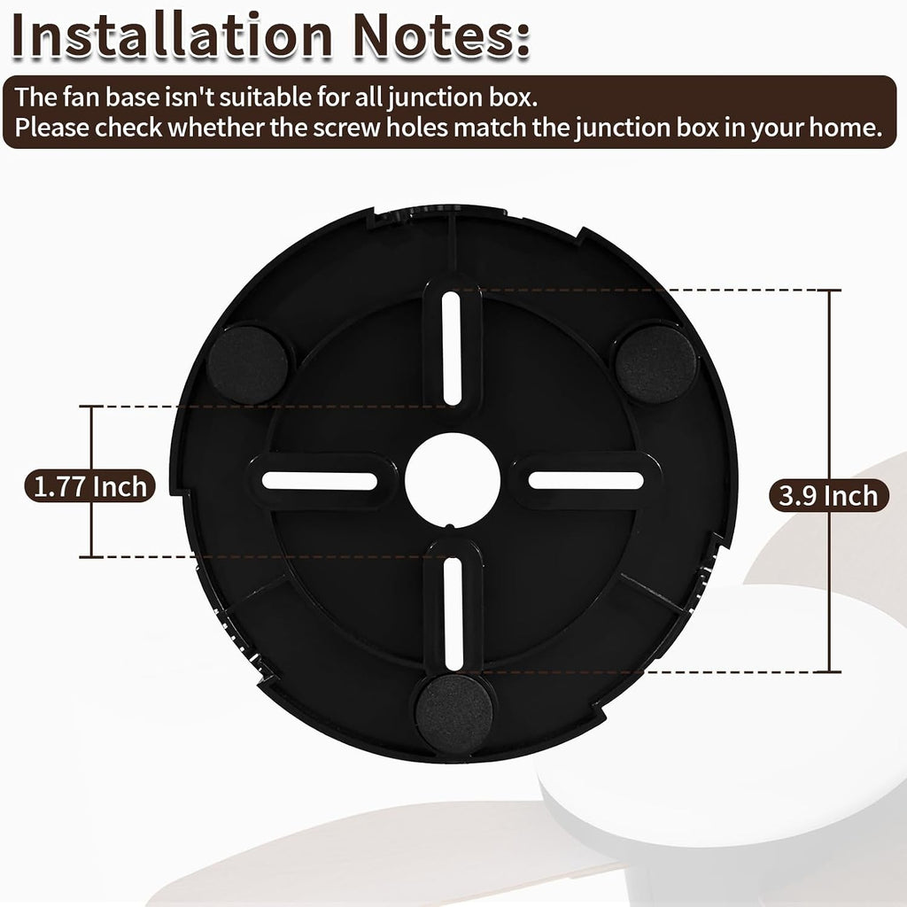 40 inch Ceiling Fan with Lights, Flush Mount with Remote Control