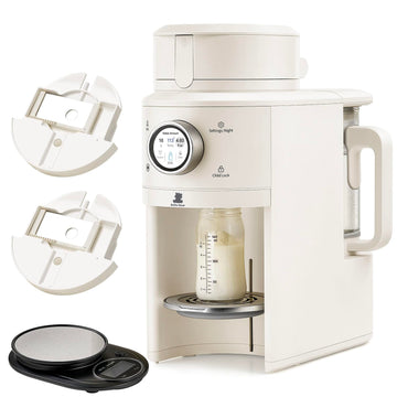 Baby Formula Maker-One Touch Warm Formula Dispenser, Precise Powder Water Ratio & Memory Setting,Sealed Powder