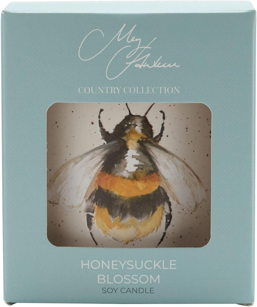 Soy Candle Honeysuckle Blossom Meg Hawkins Ceramic Vessel 250g - Bee Design Luxury