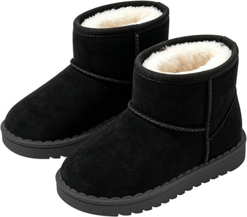 Girls Boots Kids Winter Shoes Warm Short Ankle Snow Booties for Little Big Kids