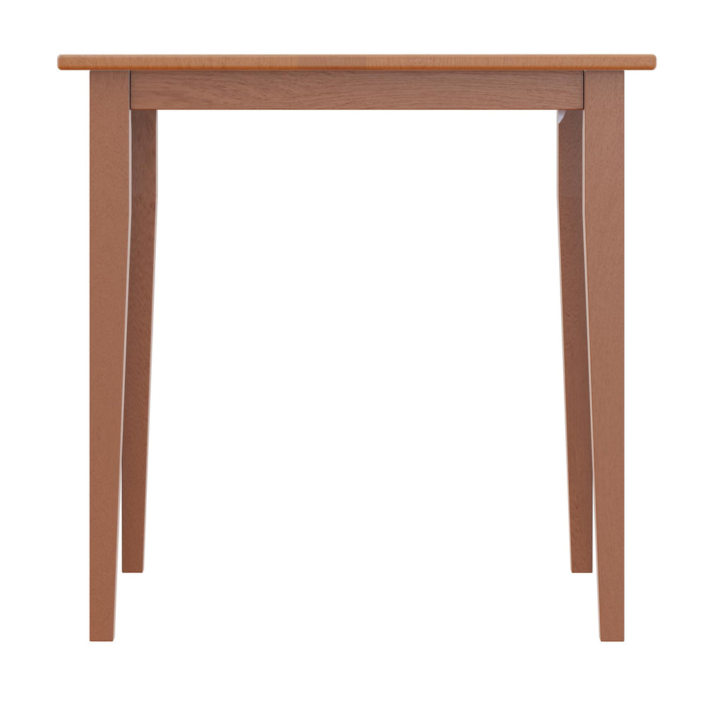 Groveland Wooden Square Dining Table, Light Oak, 29"
