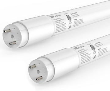 T8 LED Bulbs 4 Foot, 2Pack, 14W (40W Equiv) 2450LM 5000K, ETL Listed