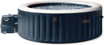PureSpa 4 Person Inflatable Hot Tub with Energy-Efficient Spa Cover | 28429EH Bubble Massage: Built-in Hard Water