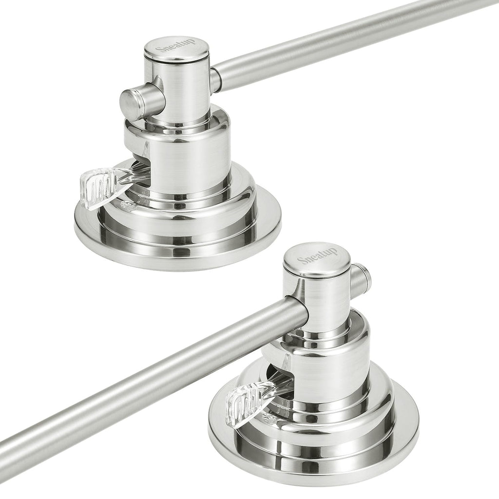 Suction Cup Extendable 17-29" Towel Bar (Brushed Nickel)