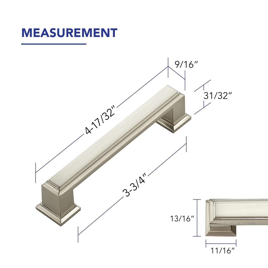 Gold Cabinet Pulls, 3-3/4 Inch (96mm), 5 Pack