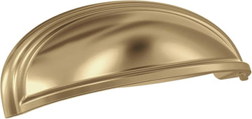 | Cabinet Cup Pull | Champagne Bronze | 3 inch or 4 inch (76 mm or 102 mm) Center-to-Center Drawer Pull | Ashby |