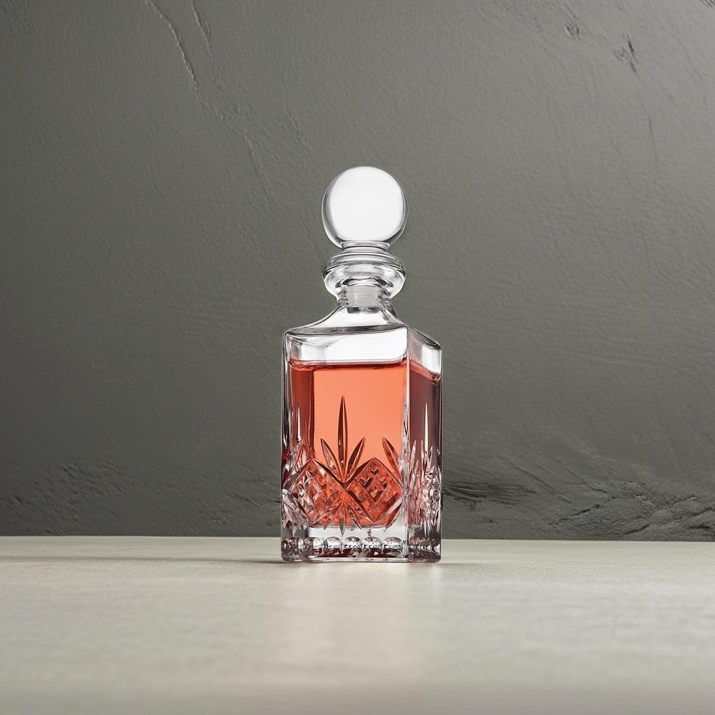 Mini Whiskey Decanter for Liquor Whisky Vodka or Wine - 10oz, Dublin Collection