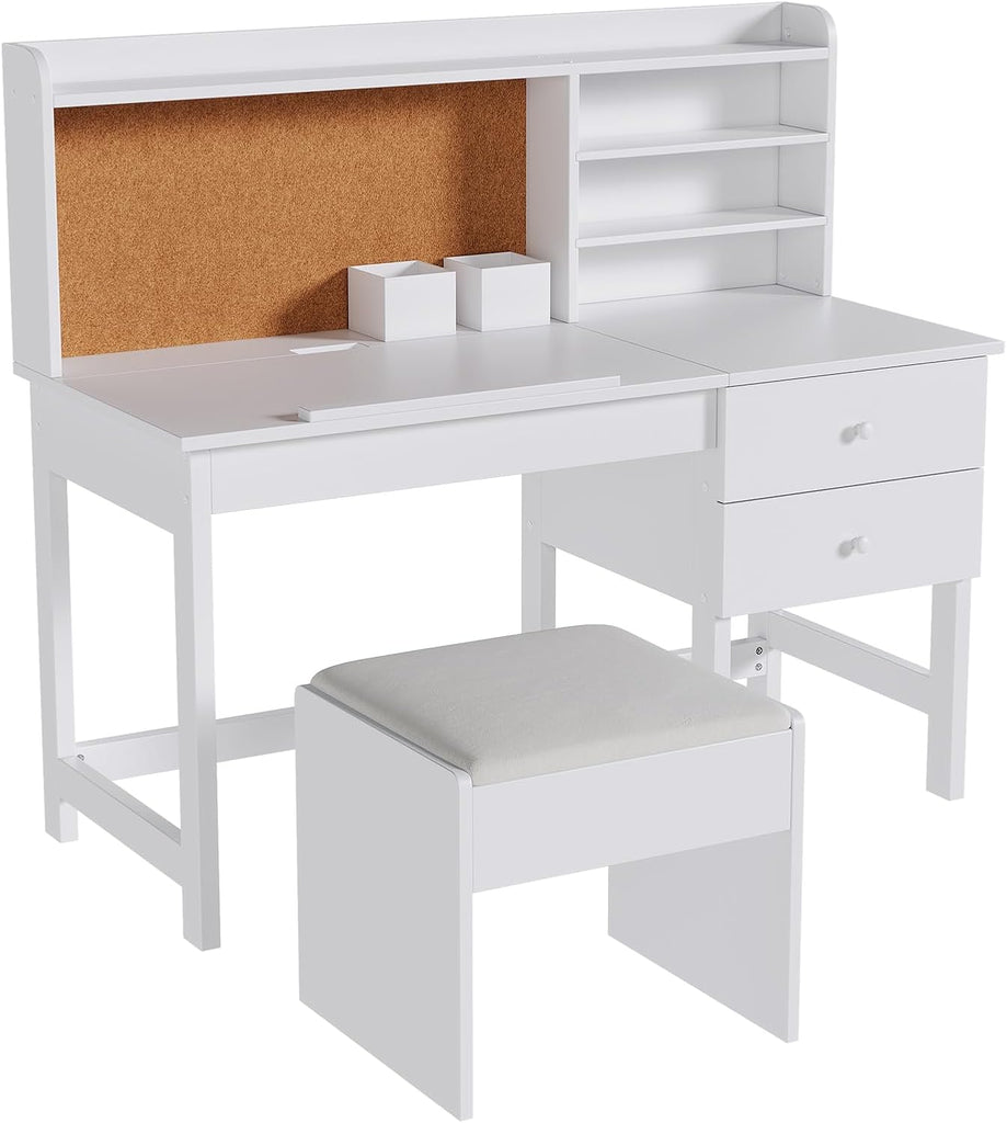 Kids Desk and Chair Set - Wooden Study Table